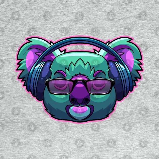 Bass Drop Koala Bear by ArtisticDyslexia